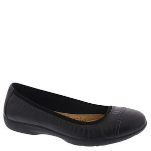 NWT Clarks Women's Meadow Opal Ballet Flat, Black Leather, 6.5